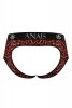 Sexy bokserki męskie w czerwoną panterkę jockstrapy Tribal jock bikini XL